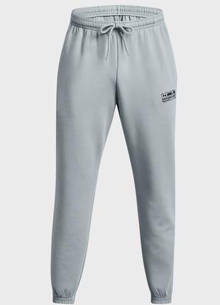 Сірі спортивні штани ua summit knit joggers (унісекс)5 фото