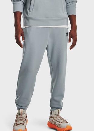 Серые спортивные штаны ua summit knit joggers (унисекс)1 фото