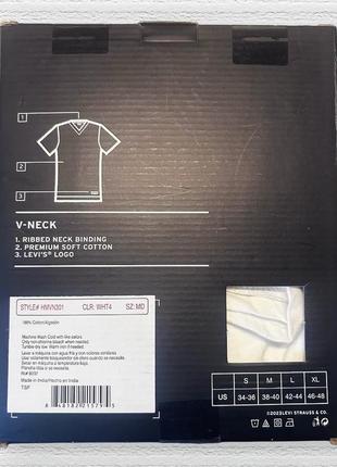 Наборы футболок фирмы levi’s с v-образным вырезом2 фото