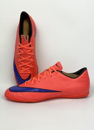 Футзалки nike dodge mercurial victory v fg 651632-650 бампи оригінал червоні бутси розмір 41