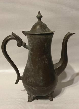 Старовинний бронзовий кавник, важкий, 766гр.