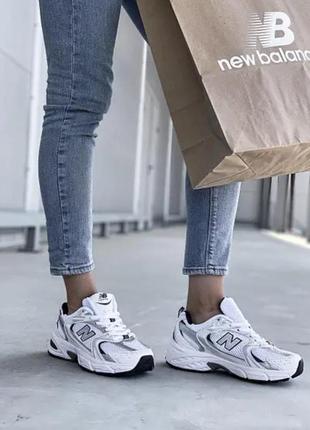 Кроссовки sneakers New Balance mujer entre 90€ y 120 silver white2 фото