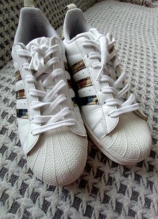 Кеды adidas кожа