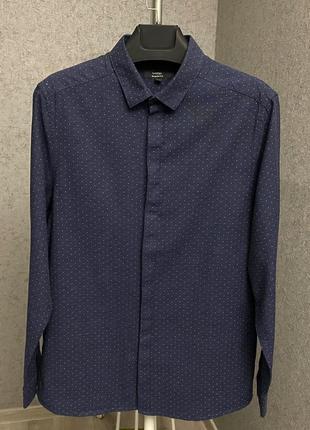 Синяя рубашка от бренда george2 фото