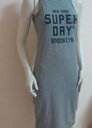 Шикарное облегающее платье superdry new york brooklyn made in turkey, 💯 оригинал7 фото