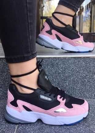 Жіночі кросівки adidas falcon black/pink3 фото