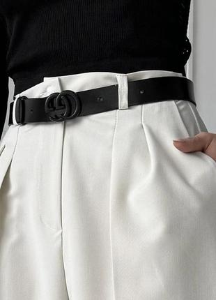 Стильные женские брюки - палаццо бело-серые однотонные класични брюки* люкс качество7 фото