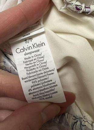 Пижамный комплект calvin klein, пижама с шортиками, пижамка нежная, пижама в цветок8 фото