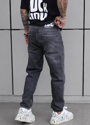 Чоловічі джинси мом темно сірі / повсякденні штани джинси для чоловіків2 фото