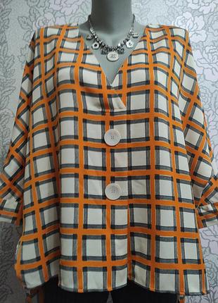 Zara блузка сорочка оверсайз вільного крою.