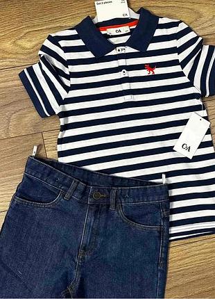 Костюм поло и шорты джинс