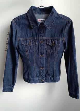 Приталена джинсовка y2k джинсова куртка dnm,  xs1 фото