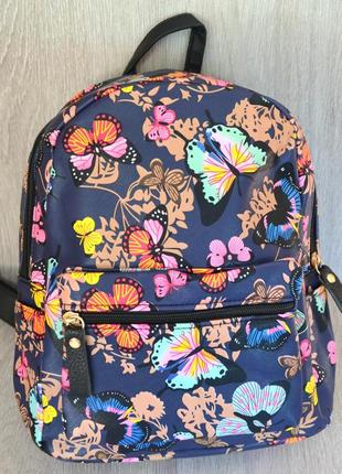 Рюкзак школьный с накаткой бабочка, ассортимент цветов1 фото