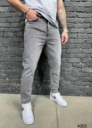 Мужские джинсы свет серые / повседневные джинсы для мужчин