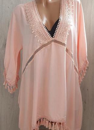 Пляжна туніка сукнею s-m, l-xl.