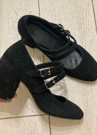 Замшеві туфлі ручної роботи