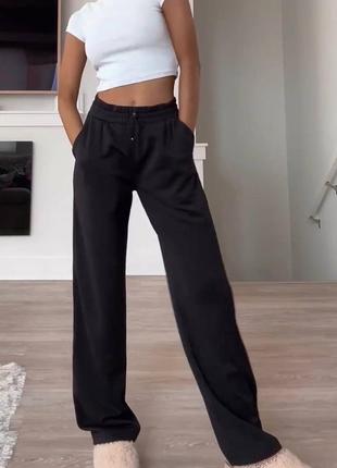 Трендові спортивні жіночі штани широкі, гарно підкреслюють фігуру❤️