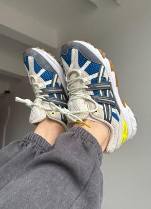 Женские кроссовки asics gel-sonoma 15-50 beige blue ассикс бежевого с синим цветами2 фото