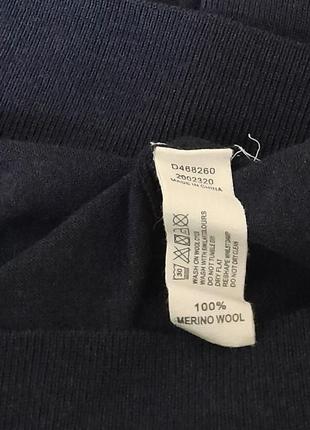 Неперевершений пуловер синього кольору 100% pure merino wool linea, 💯 оригінал8 фото