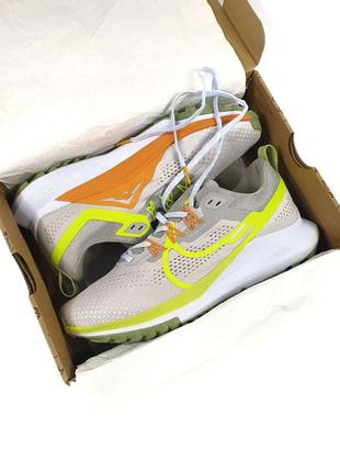 Nike react pegasus trail 4 •grey green•9 фото