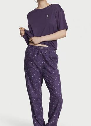 Піжама від victoria’s secret flannel jogger tee-jama set