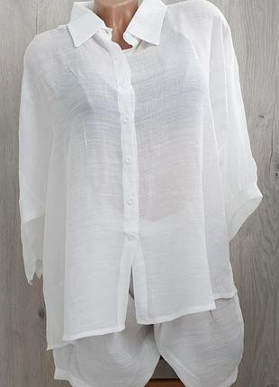 Пляжний костюм - сорочка + шорти, m, l