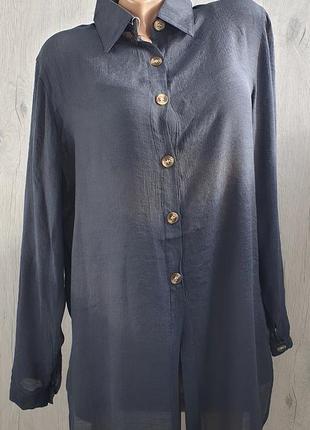 Пляжная туника рубашка, s, m, l черная