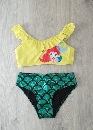 Детский  купальник топом для девочек, 28-36 разм