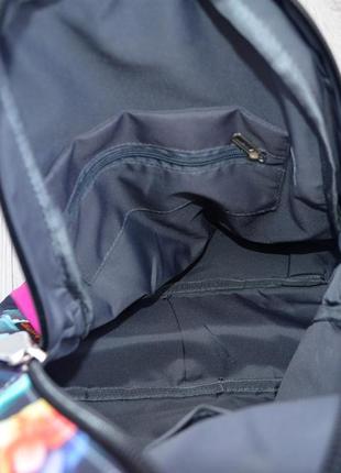 Стильный универсальный рюкзак из экокожи с цветочным принтом, ассортимент цветов4 фото