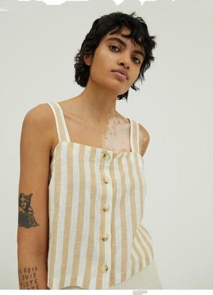 Сорочка майка льняна