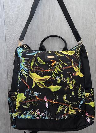 Шкільна сумка-рюкзак із листяним принтом, асортимент квітів