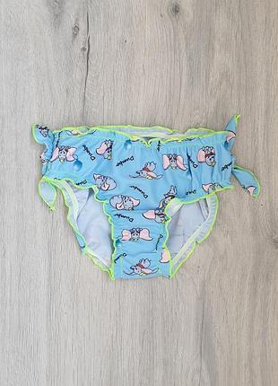 Плавочки на море для девочек со слониками, 2-6 лет