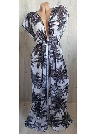 Пляжная туника длинная, l, xl, xxl