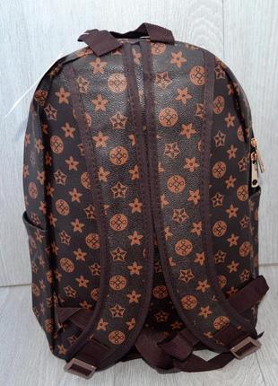 Универсальный студенческий, школьный  рюкзак из экокожи3 фото