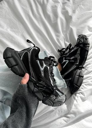 Женские кроссовки черные balenciaga 3xl black