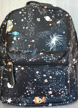 Рюкзак школьный с накаткой звёздное небо, ассортимент цветов