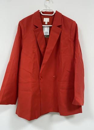Новый красный жакет пиджак