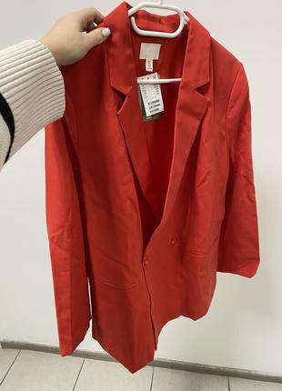 Новый красный жакет пиджак2 фото