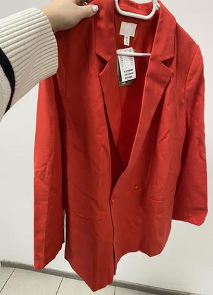 Новый красный жакет пиджак3 фото