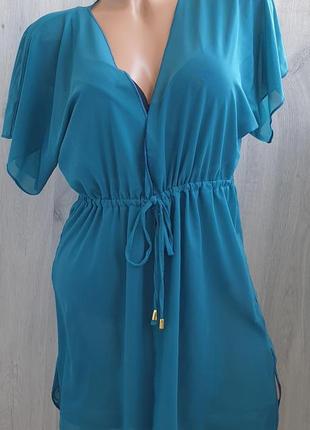 Пляжная туника халатиком, l, xl, xxl/асортимент расцветок