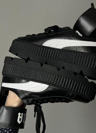 Puma fenty creeper by rihanna кросівки шкіра платформа оригінал нові чорні високі стильні рідкісні унікальні гарні неповторні3 фото