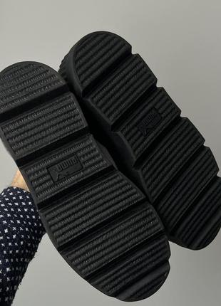 Puma fenty creeper by rihanna кроссовки кожа платформа оригинал новые черные высокие стильные редкие, уникальные красивые неповторимые6 фото