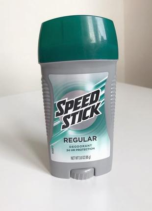 Мужской дезодорант speed stick regular deodorant 24 hr protection. 85 g.1 фото