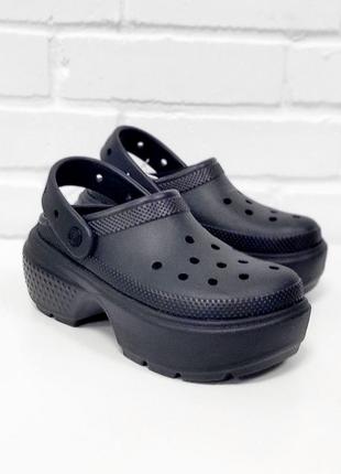 Клоги сабо на платформе crocs unisex stomp clog, оригінал