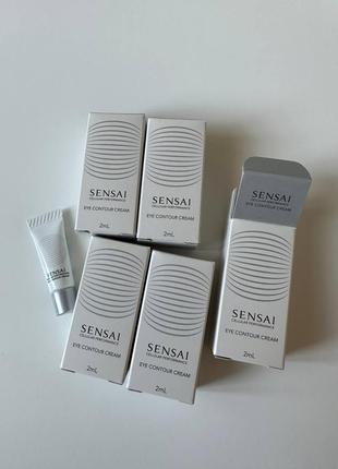 Відновлюючий крем з антивіковим ефектом для контуру очей sensai cellular performance eye contour