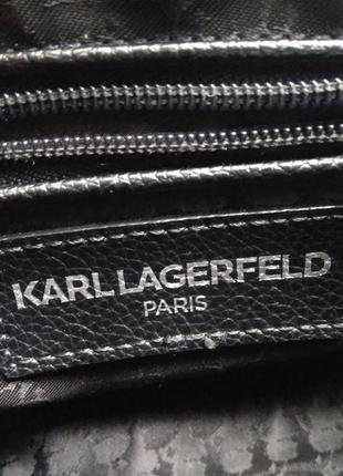 Кожаная сумка karl lagerfeld оригинал.7 фото