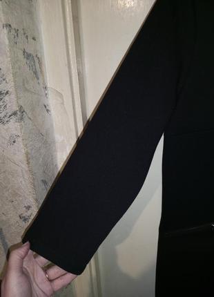 Трикотажное-стрейч,плотное,офисное,чёрное платье,большого размера,tom tailor6 фото