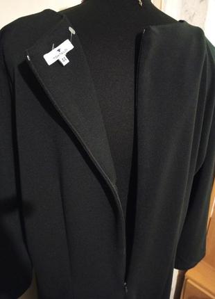 Трикотажное-стрейч,плотное,офисное,чёрное платье,большого размера,tom tailor7 фото