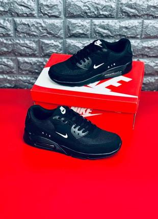 Nike air max кроссовки черные подростковые/ мужские размеры 36-414 фото