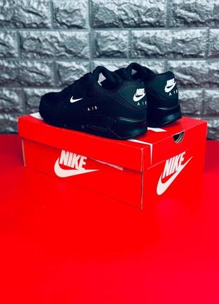 Nike air max кроссовки черные подростковые/ мужские размеры 36-417 фото